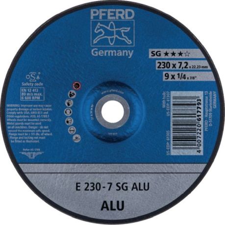 Disque à ébarber PFERD SG ALU [SimilarCatItems.CatItem.ArtName2]