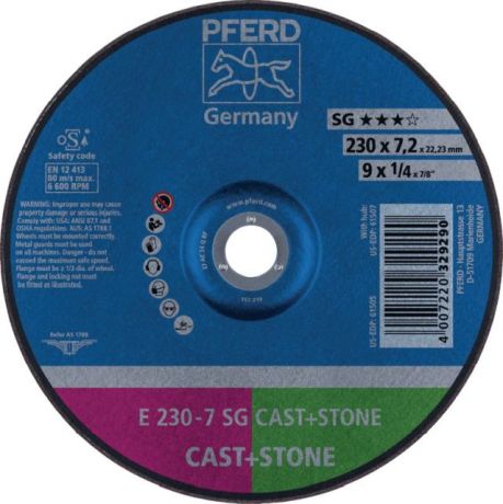 Schruppscheibe PFERD SG CAST+STONE [SimilarCatItems.CatItem.ArtName2]