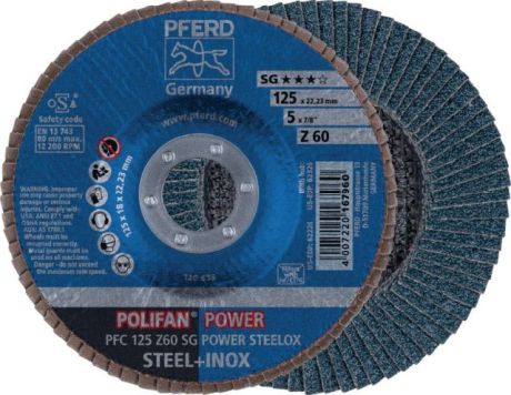 Disco lamellare PFERD POLIFAN® SG POWER STEELOX [SimilarCatItems.CatItem.ArtName2]