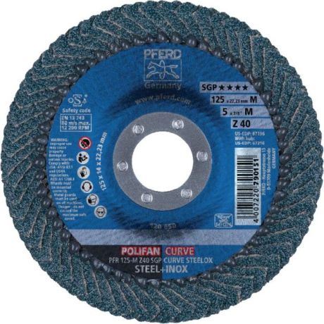 Disco lamellare PFERD POLIFAN® SGP CURVE STEELOX [SimilarCatItems.CatItem.ArtName2]