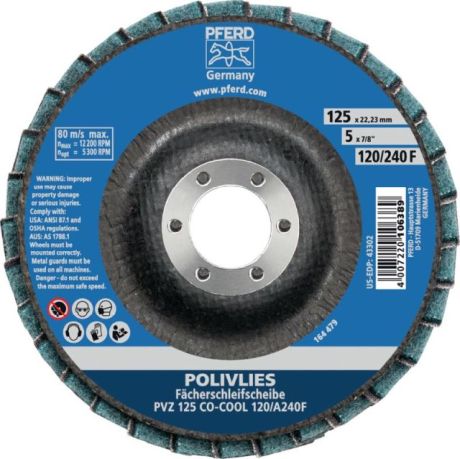 Vlies-Fächerschleifscheibe PFERD POLIVLIES PVZ CO- [SimilarCatItems.CatItem.ArtName2]
