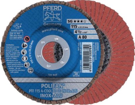 Disque à lamelles PFERD POLIFAN® A-COOL SG INOX + [SimilarCatItems.CatItem.ArtName2]