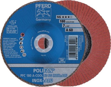 Fächerschleifscheibe PFERD POLIFAN® A-COOL SG INOX [SimilarCatItems.CatItem.ArtName2]