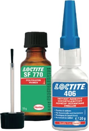 Kit d'adhésifs rapides LOCTITE 406 avec primaire L [SimilarCatItems.CatItem.ArtName2]