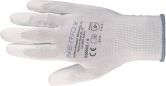 Gants tricotés en polyester NERIOX Worker blanc 