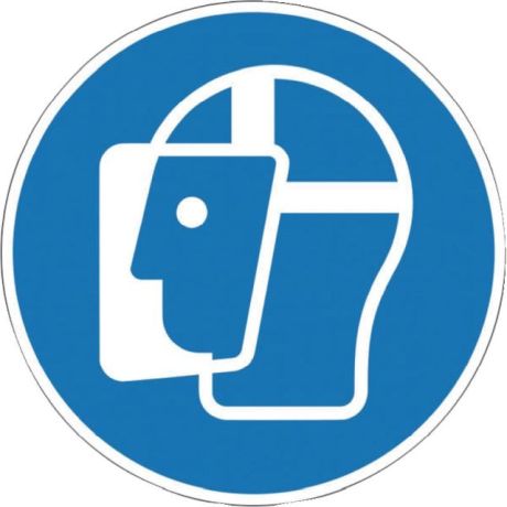 Gebotsschild Gesichtsschutz benutzen [SimilarCatItems.CatItem.ArtName2]