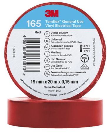 Ruban isolant électrique 3M Temflex 165 [SimilarCatItems.CatItem.ArtName2]