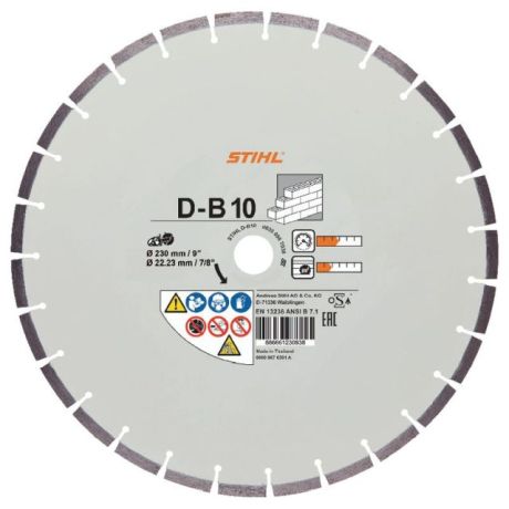 Disque à tronçonner diamanté STIHL D-B10 pour béto [SimilarCatItems.CatItem.ArtName2]