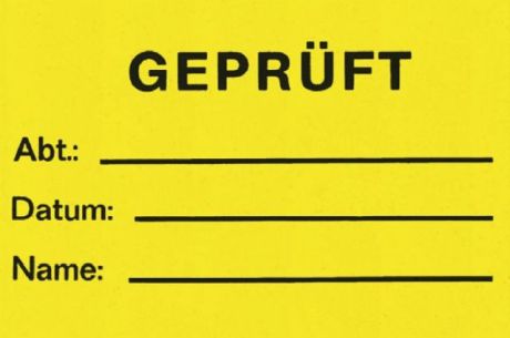 Prüfmarkierer Bogen zu 10 Etiketten [LastViewedItems.CatItem.ArtName2]