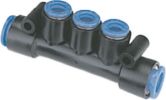 Bloc de distribution enfichable SMC 3 distributeur 
