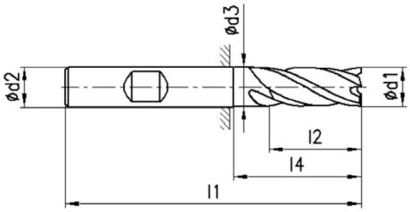 FRANKEN Fraises d'angle HSS 1311C TiCN DIN 844K HS [SimilarCatItems.CatItem.ArtName2]