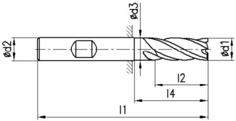 FRANKEN HSS-Eckfräser 1306 DIN 844L HSS-Co8 [SimilarCatItems.CatItem.ArtName2]