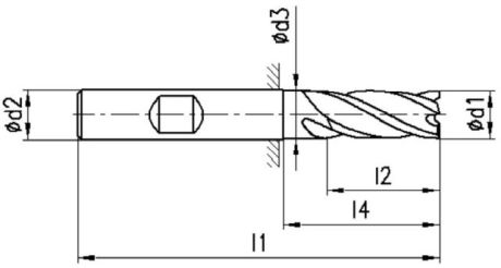 FRANKEN Fresa angolare HSS 1306C TiCN DIN 844L HSS [SimilarCatItems.CatItem.ArtName2]