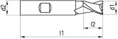FRANKEN Fresa per angoli e scanalature 2322C TiCN 