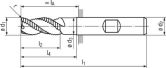 FRANKEN Fresa per scanalature angolari1093RZ CrN D 