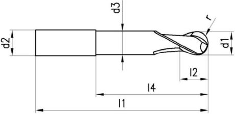 VHM-Kugel-Gesenkfräser FRANKEN 1966A TiA N-Cut K10 [SimilarCatItems.CatItem.ArtName2]