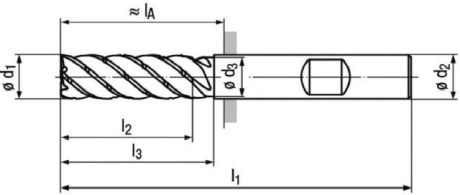 HM-Schaftfräser Troch. FRANKEN Jet-Cut 2531L ALCR [SimilarCatItems.CatItem.ArtName2]
