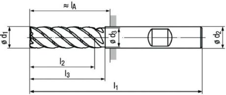 HM-Schaftfräser Troch. FRANKEN Jet-Cut 2535L ALCR [SimilarCatItems.CatItem.ArtName2]