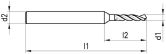 Micropunta WALTER TITEX A3143 Tipo ESU HSS-E 