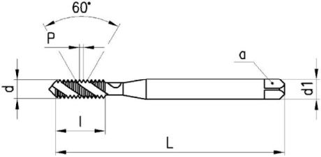 Maschinen-GewindebohrerNERIOX UNI HSS-E VAP DIN371 [SimilarCatItems.CatItem.ArtName2]