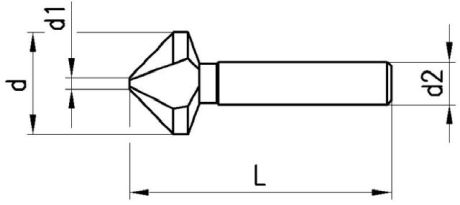 NERIOX Kegelsenker 90° HSS DIN 335C [SimilarCatItems.CatItem.ArtName2]
