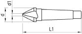 Kegelsenker 60° HSS MK 