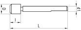 Tenon de guidage INT type F fixe