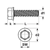 Scheibe DIN 433 - 140HV - Stahl - verzinkt blau - M6=6,4mm kaufen