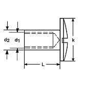 Hülsen Nr. 921 Messing vernickelt 