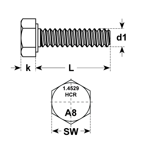 Sechskantschrauben DIN 933 A8 1.4529 HCR [SimilarCatItems.CatItem.ArtName2]