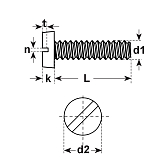 Viti a testa cilindrica PA 6.6 DIN 84 