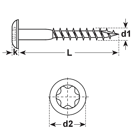Vis de façade INOX A2 [SimilarCatItems.CatItem.ArtName2]