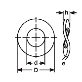 Federscheiben INOX A2 DIN 137 B 