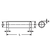 Spiralspannstifte INOX A2 ISO 8750 