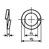 Federringe Federbronze DIN 127 B 