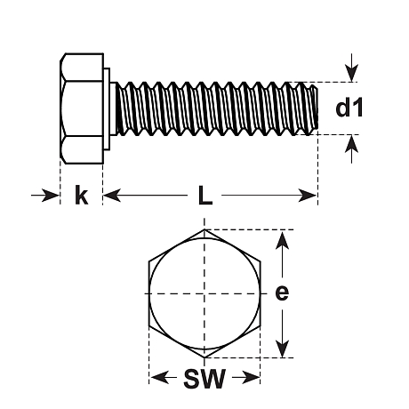 Sechskantschrauben Stahl gelb ISO 4017 5.6 [SimilarCatItems.CatItem.ArtName2]