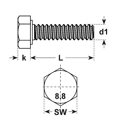 Sechskantschrauben DIN 933 Pic1