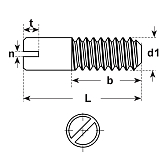 Viti a codolo DIN 427 ZB 