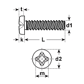 Viti a testa cilindrica in acc ZB SN 213 307 4.8 