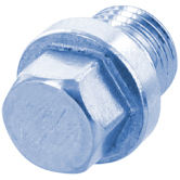 Bouchons filetés acier 5.8 zingué-bleu DIN 910 