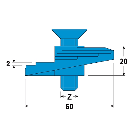 Pièce de serrage Lindapter® FF-Floorfast Zb [SimilarCatItems.CatItem.ArtName2]