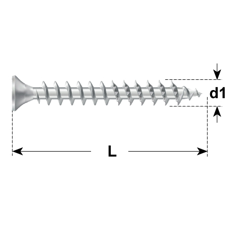 Vis de ferrures DYNAPLUS avec tête conique TX indo [SimilarCatItems.CatItem.ArtName2]