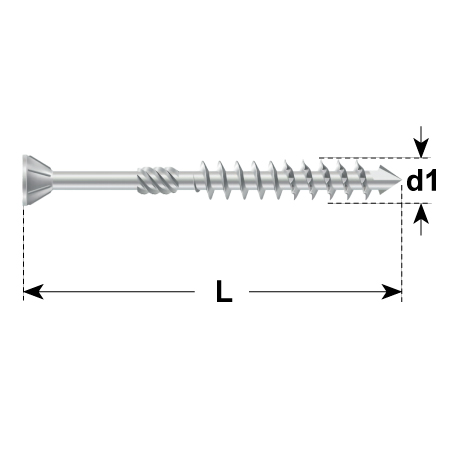 Vis pour MDF DYNAPLUS avec tête conique-75° TX ind [SimilarCatItems.CatItem.ArtName2]