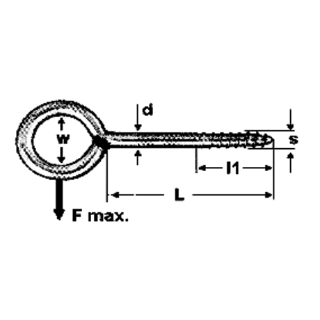 Ringholzschrauben Auge geschweisst Stahl vz [SimilarCatItems.CatItem.ArtName2]