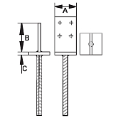 Stützfuss GH T 01 Stahl fvz 