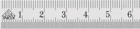 Règle en acier INOX en haut 1/1 mm en bas 1/2 mm [SimilarCatItems.CatItem.ArtName2]