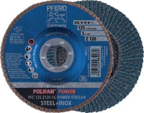 ächerschleifscheibe PFERD POLIFAN® SG POWER STEELO [SimilarCatItems.CatItem.ArtName2]
