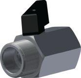 Valvola a sfera Hirt-LINE 3/4 4 MS cromata 
