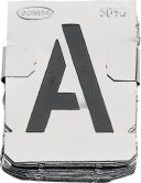 Zinkschablone Buchstaben