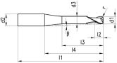 VHM-Torus-Hartfräser FRANKEN 2807A Hard-Cut TiAlN 